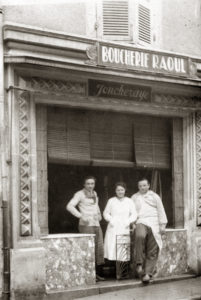 Boucherie Joncheraye, rue Gambetta. Collection Famille Joncheraye