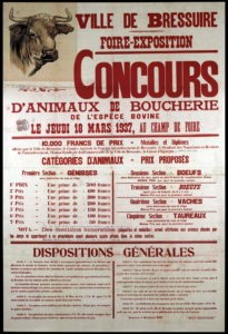 Affiche de la première Foire-Exposition. Archives Municipales Bressuire